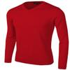 Daniel K Men's Long-Sleeve Basic V-Neck Sweater Size XL Red view 3