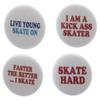A&T Designs - Set of 4 Skater 2.25" Keychains Skating For Life view 1