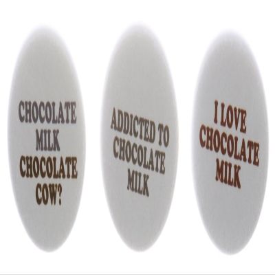 A&T Designs - Set 3 I Love Chocolate Milk Themed 2.25" Keychains Heart Humor