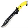 Defender-Xtreme 16" Full Tang Hunting Knife with Black/Yellow Rubber Handle view 1