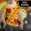 Halloween White Rabbit Classic Wonderland Costume All Over Adult T-Shirt - Medium view 2