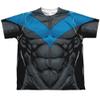Batman Nightwing Blue Uniform Big Boys Sublimation Shirt White MD view 1