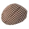 YICHUN Kids Classic Plaid Peaked Cap Baseball Hat Beret Flat Duckbill Cap Coffee 3# view 1