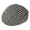 YICHUN Kids Classic Plaid Peaked Cap Baseball Hat Beret Flat Duckbill Cap Black Grey 4# view 1