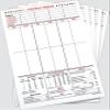 Kartego Large Contract Bridge Score Pads, 5 Pads, 50 Sheets Each, Made in USA view 2