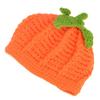 Kafeimali Newborn Unisex Baby Boys Girls Beanie Wool Pumpkin Knit Crochet Hats for Halloween Caps Yellow view 3