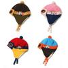 Kafeimali Baby Boys Girls Crochet Earflap Winter Warm Caps Beanie Pilot Aviator Cartoon Hats (Pink) view 4