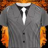 Old Glory Halloween 20's Gangster Costume All Over Adult T-Shirt - X-Large White view 4