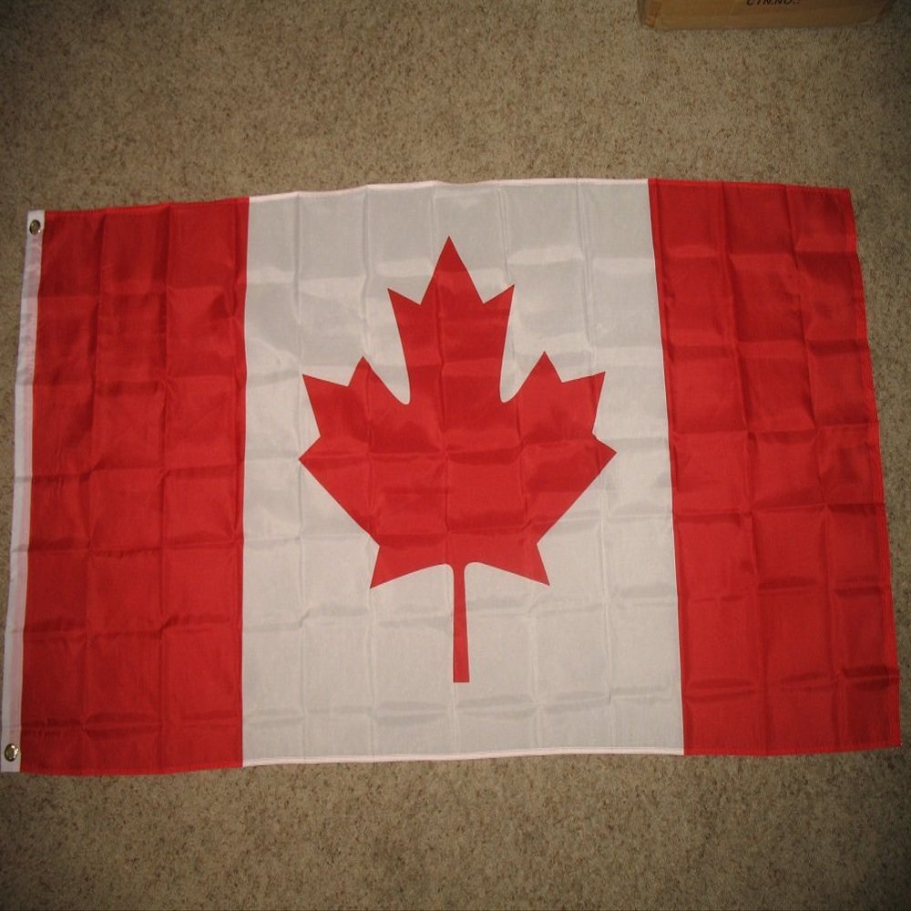 3x6 Canada Canadian Super Polyester Official Size Country Flag 3'x6' Banner with Grommets