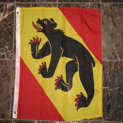 2x2 ft Bern Swiss Canton Black Bear Rough Tex Knitted Flag 2'x2' banner