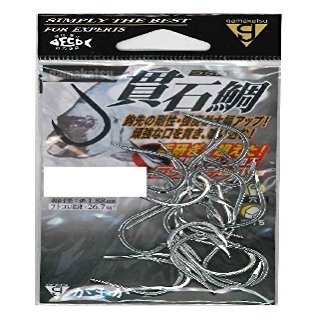 Gamakatsu 67952 Single Hook, Permeable Sea Bream, No. 20, 15 Pieces, Duralumin Silver