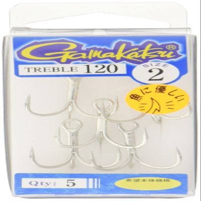Gamakatsu Treble Hook, Rose, Treble 120 (Silver) #2