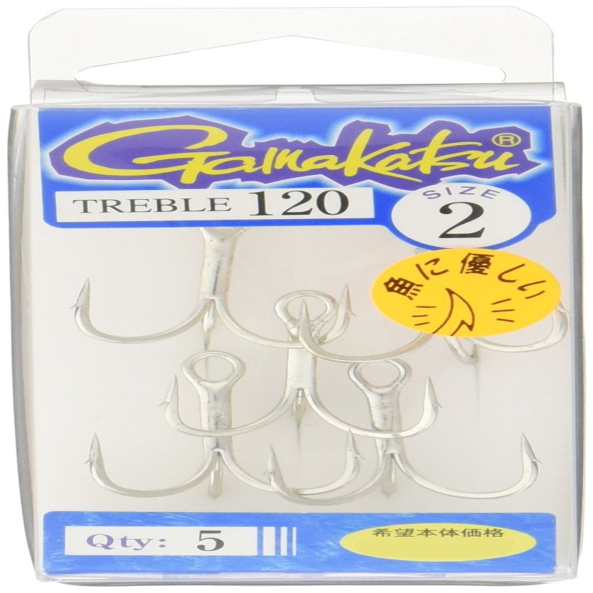Gamakatsu Treble Hook, Rose, Treble 120 (Silver) #2