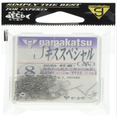 Gamakatsu 66821 Single Hook, The Box, Kiss Special No. 7, 100 Pieces, Brown