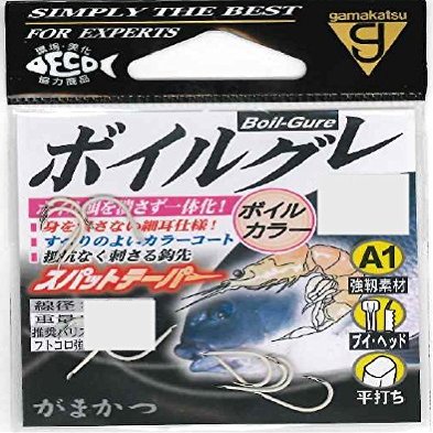 Gamakatsu 67199 Single Hook, A1, Voile Gray, No. 9, 9 Pieces, Voile Color