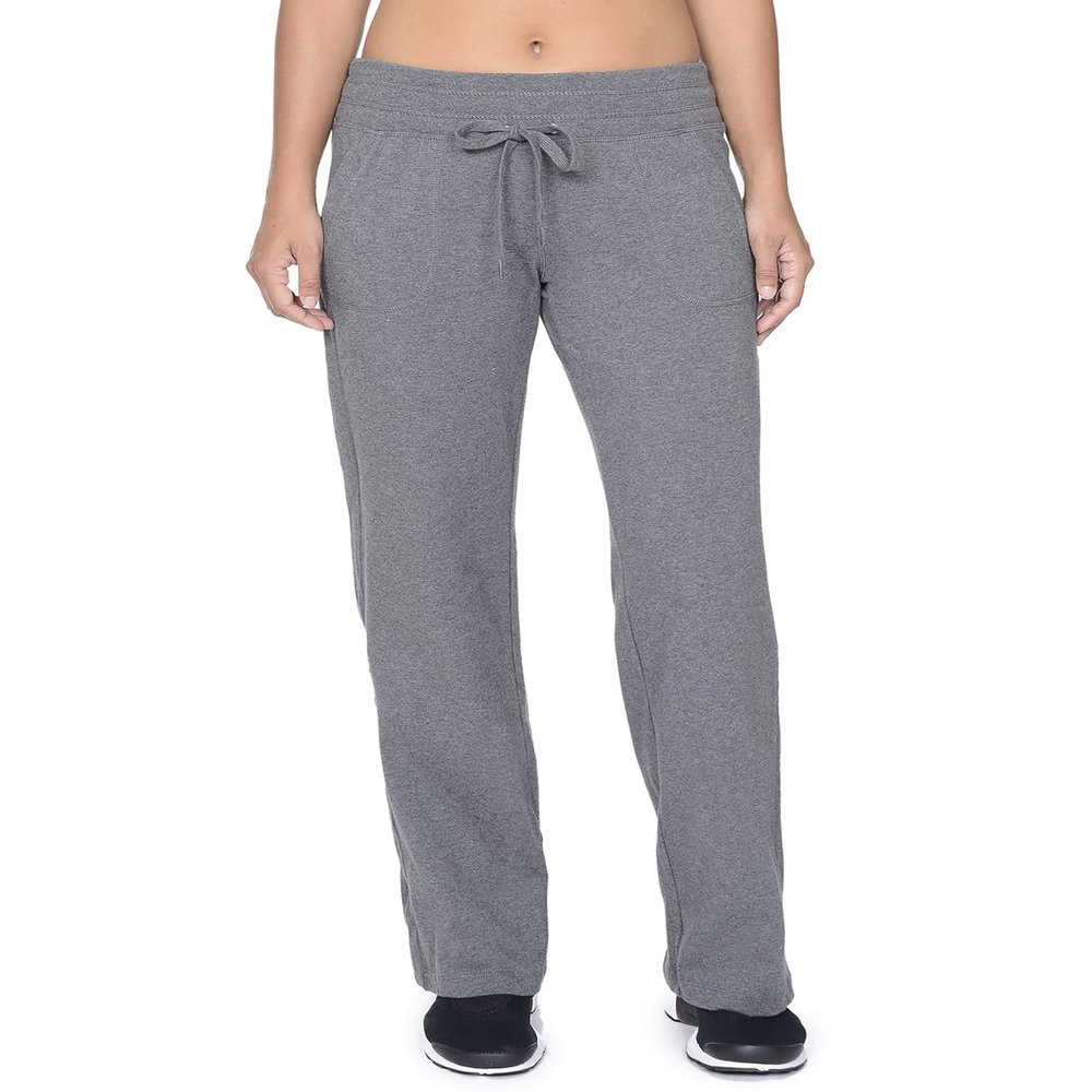 Danskin Women's Straight Leg Drawcord Athletic Pants