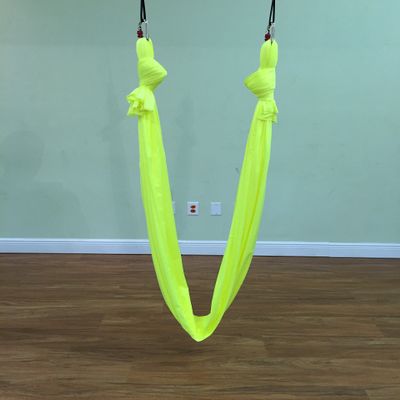 Basic Aerial Yoga Hammock (Yoga Swing/sling, Aerial Yoga, Antigravity) (Neon Yellow)