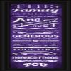 NCAA CCHL1B22TCUN Texas Christian Men's Family Cheer Framed Art Print, Medium, Team Color view 1