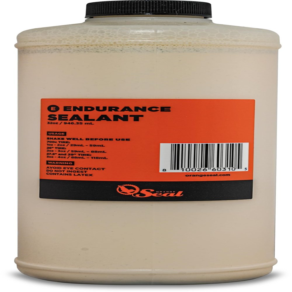 Orange Seal - Endurance Formula Tubeless Bike Tire Sealant | Long Lasting, Fast Sealing | for MTB, Road, CX and Gravel Bicycle Tires | 32oz Refill