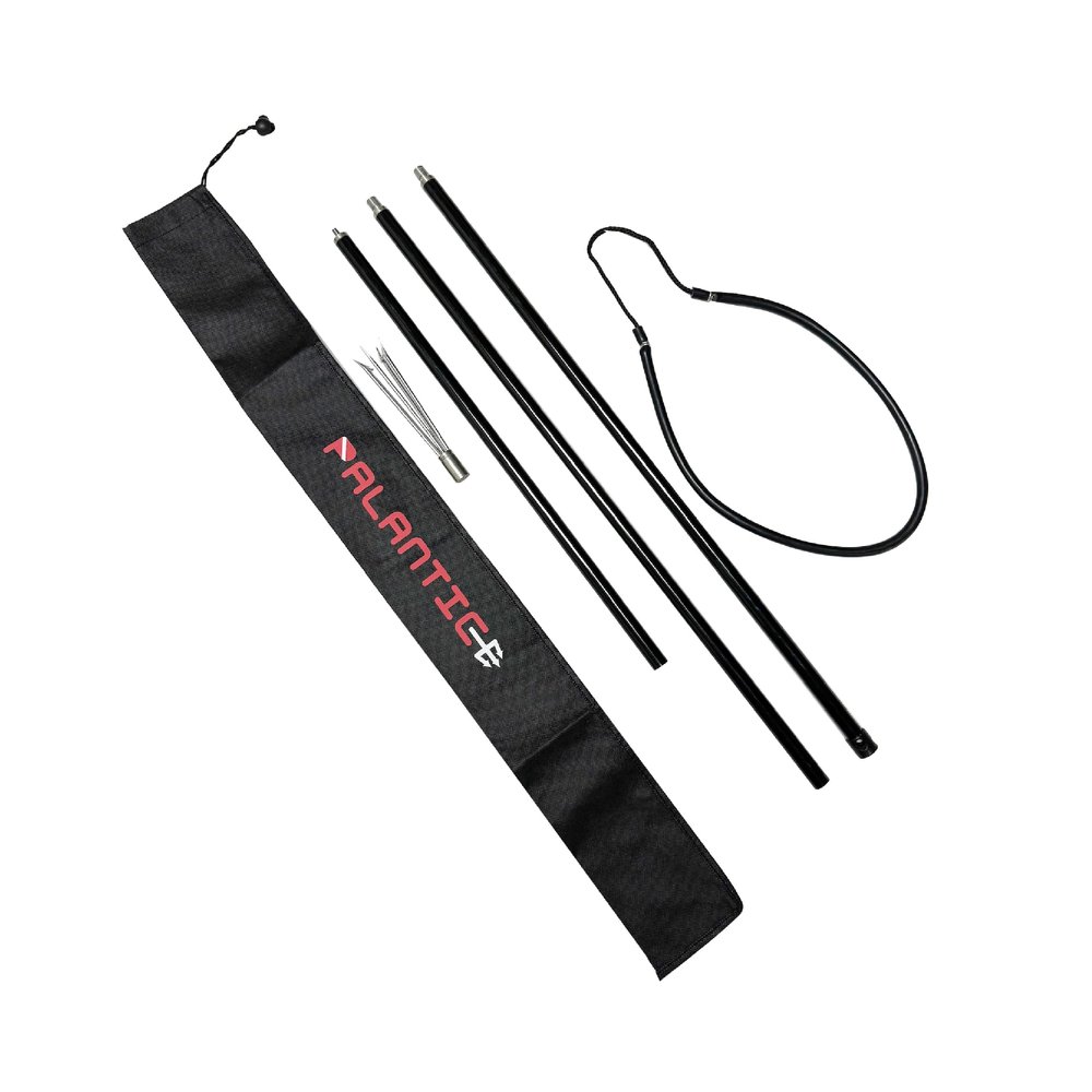 Scuba Choice 6.5' Aluminum Travel Hand Spear with 5-Prong Lionfish Tip & Free Carry Bag  Durable, Corrosion-Resistant 3-Piece Spearfishing Tool, Assembled in The USA
