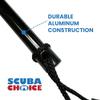 Scuba Choice 6.5' Aluminum Travel Hand Spear with 5-Prong Lionfish Tip & Free Carry Bag  Durable, Corrosion-Resistant 3-Piece Spearfishing Tool, Assembled in The USA view 2