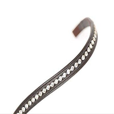 Shires Aviemore Large Diamante Browband (Havana, X-Full)