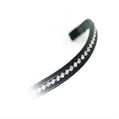 Shires Aviemore Large Diamante Browband (Black, X-Full)