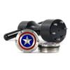 19th Hole Custom Shop 2 of 25g Deluxe Tour Style Weights for Scotty Cameron Putters + Wrench, America Shield (Black) view 1