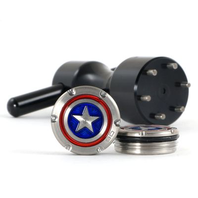 19th Hole Custom Shop 2 of 30g Deluxe Tour Style Weights for Scotty Cameron Putters + Wrench, America Shield (Black)