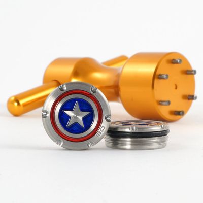 19th Hole Custom Shop 2 of 30g Deluxe Tour Style Weights for Scotty Cameron Putters + Wrench, America Shield (Gold)