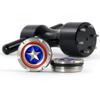 19th Hole Custom Shop 2 of 40g Deluxe Tour Style Weights for Scotty Cameron Putters + Wrench, America Shield (Black) view 1