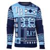 FOCO Tampa Bay Rays Patches Ugly Crew Neck Sweater Large view 1