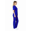 M&M SCRUBS Womens Medical Scrub Set V-Neck Top & Pants with Pockets, Poly Cotton Nursing Uniform XL Royal Blue view 4