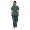 M&M SCRUBS Women Scrub Set Medical Scrub Top and Pants XS Hunter Green view 3