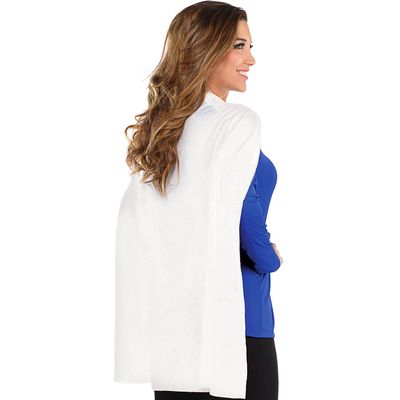 White Cape Costume for Kids and Adults - One Size Fits Most (1 Count) - Great For Party Dress-Up - Superhero & Halloween Capes