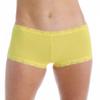 Maidenform womens Dream Cotton With Lace boy shorts panties, Navy/Black, Small US view 3