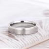 TIGRADE 4mm 6mm 8mm 10mm Titanium Rings Black/Silver/Gold Wedding Band Matte Comfort Fit for Men Women Size 3-15, Silver 6MM, Size 7 view 2