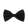 Premium Classic Solid Color Adjustable Tuxedo Neck Bowtie Bow Tie, Black view 1