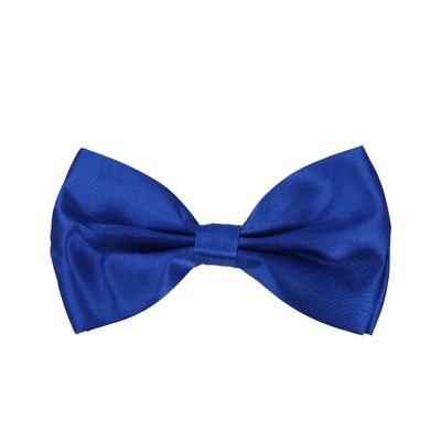Premium Classic Solid Color Adjustable Tuxedo Neck Bowtie Bow Tie, Blue