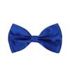 Premium Classic Solid Color Adjustable Tuxedo Neck Bowtie Bow Tie, Blue view 1