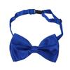 Premium Classic Solid Color Adjustable Tuxedo Neck Bowtie Bow Tie, Blue view 2