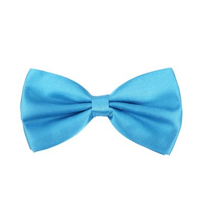 Premium Classic Solid Color Adjustable Tuxedo Neck Bowtie Bow Tie, Light Blue