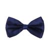 Premium Classic Solid Color Adjustable Tuxedo Neck Bowtie Bow Tie, Navy view 1