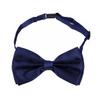 Premium Classic Solid Color Adjustable Tuxedo Neck Bowtie Bow Tie, Navy view 2