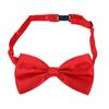 Premium Classic Solid Color Adjustable Tuxedo Neck Bowtie Bow Tie, Red view 2