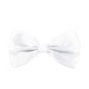 Premium Classic Solid Color Adjustable Tuxedo Neck Bowtie Bow Tie, White view 1