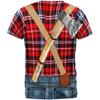Old Glory Halloween Lumberjack Costume All Over Adult T-Shirt - Small view 2