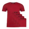 Next Level NL3600 100% Cotton Premium Fitted Short Sleeve Crew Cardinal X-Large (5 Pack) view 1