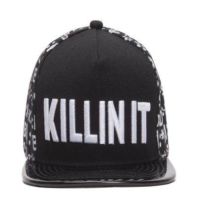 Gravity Threads Killin IT Emoticon Polished Bill Snapback Black