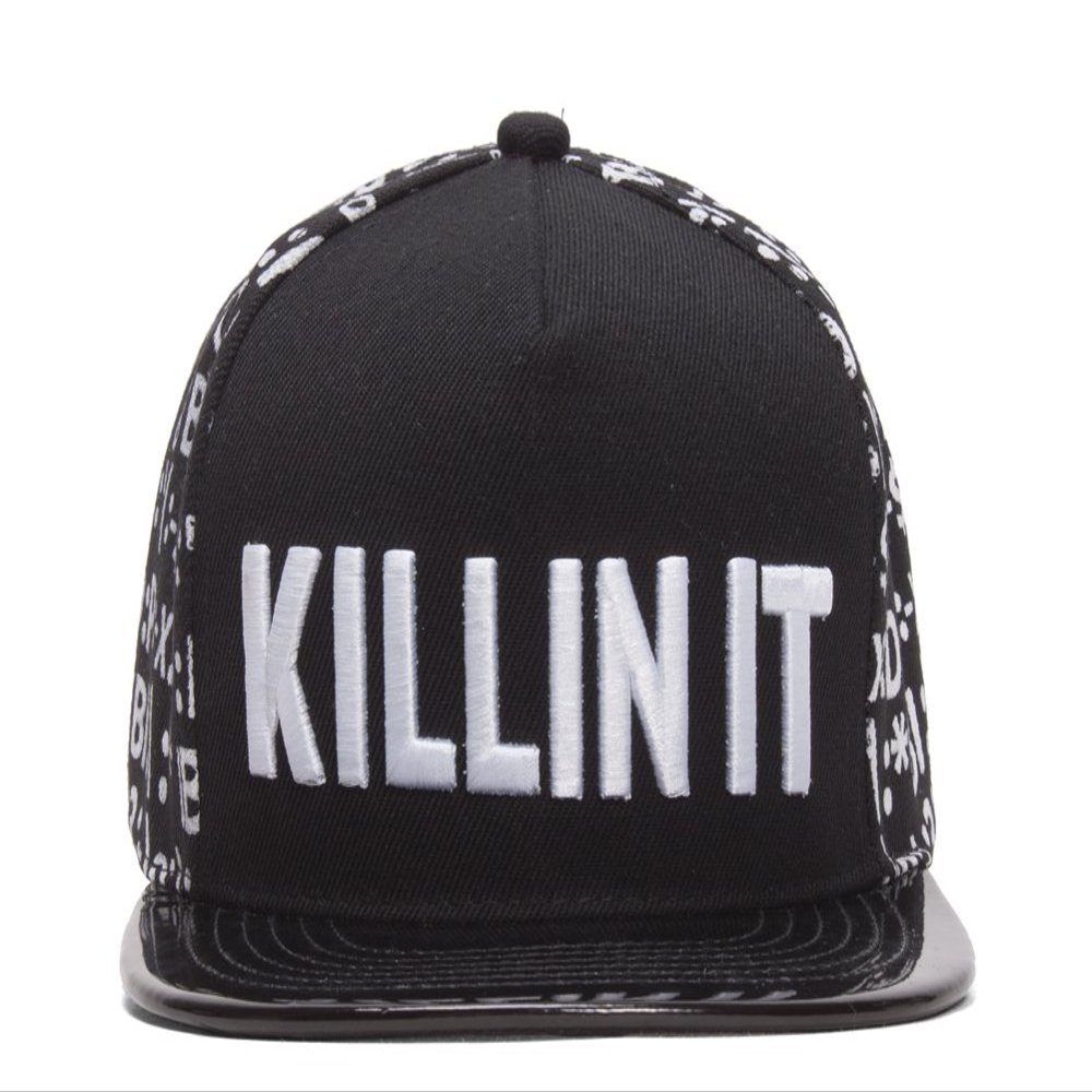 Gravity Threads Killin IT Emoticon Polished Bill Snapback Black